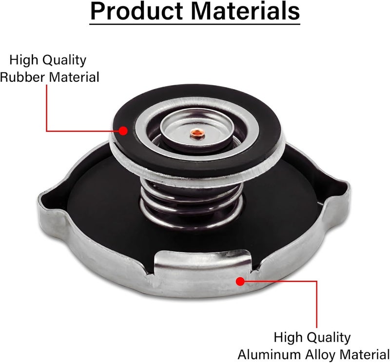 TESHITVLOG Radiator Cap Replacement Fit For 1985-2002 GM Chevy Buick GMC Pontiac Vehicles, Replace 10409635 RC27 Engine Radiator Tank Cap - Image 4